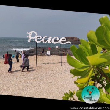 Peace board at St Mary's island Malpe